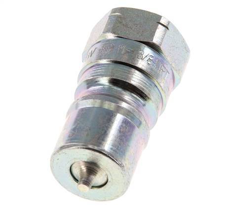 Stalen DN 10 Hydraulische Koppeling Insteeknippel 3/8 inch NPT binnendraad ISO 7241-1 B D 19.1mm