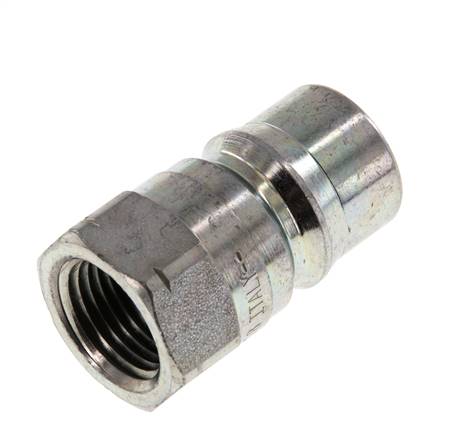 Stalen DN 12.5 Hydraulische Koppeling Insteeknippel 1/2 inch NPT binnendraad ISO 7241-1 B D 23.5mm