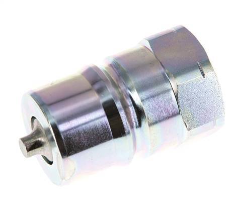 Stalen DN 25 Hydraulische Koppeling Insteeknippel 1 inch NPT binnendraad ISO 7241-1 B D 37.8mm