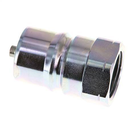 Stalen DN 25 Hydraulische Koppeling Insteeknippel 1 inch NPT binnendraad ISO 7241-1 B D 37.8mm