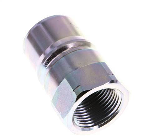 Stalen DN 25 Hydraulische Koppeling Insteeknippel 1 inch NPT binnendraad ISO 7241-1 B D 37.8mm
