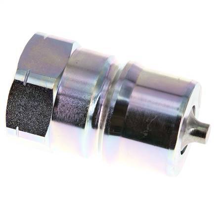 Stalen DN 25 Hydraulische Koppeling Insteeknippel 1 inch NPT binnendraad ISO 7241-1 B D 37.8mm