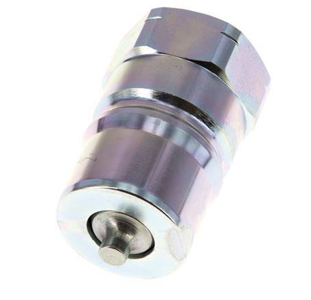 Stalen DN 25 Hydraulische Koppeling Insteeknippel 1 inch NPT binnendraad ISO 7241-1 B D 37.8mm
