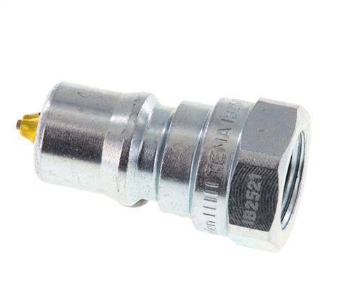 Stalen DN 6.3 Hydraulische Koppeling Insteeknippel G 1/4 inch Binnendraad Drukontlasting ISO 7241-1 B D 14.2mm