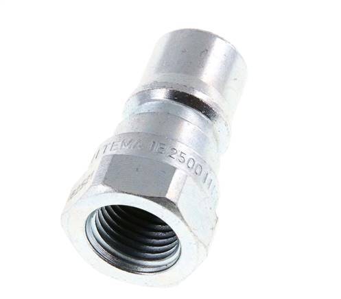 Steel DN 6.3 Hydraulic Coupling Plug G 1/4 inch Female Threads Pressure Eliminator ISO 7241-1 B D 14.2mm
