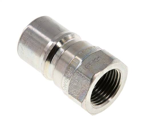 Stalen DN 10 Hydraulische Koppeling Insteeknippel G 3/8 inch Binnendraad Drukontlasting ISO 7241-1 B D 19.1mm