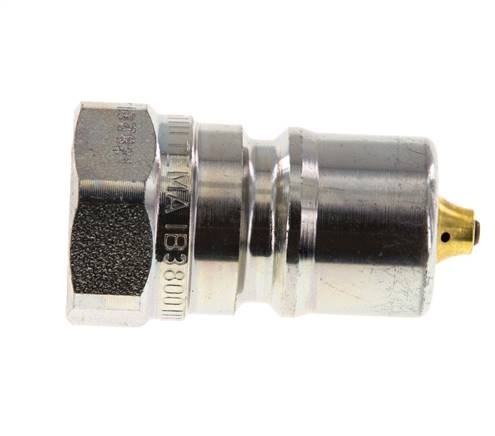 Stalen DN 10 Hydraulische Koppeling Insteeknippel G 3/8 inch Binnendraad Drukontlasting ISO 7241-1 B D 19.1mm