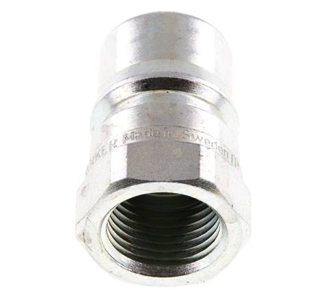 Stalen DN 12.5 Hydraulische Koppeling Insteeknippel G 1/2 inch Binnendraad Drukontlasting ISO 7241-1 B D 23.5mm