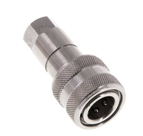RVS DN 5 Hydraulische Koppeling Snelkoppeling G 1/8 inch Binnendraad ISO 7241-1 B D 10.9mm