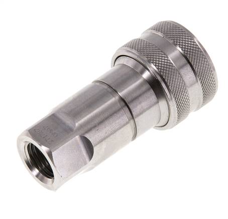 RVS DN 6.3 Hydraulische Koppeling Snelkoppeling G 1/4 inch Binnendraad ISO 7241-1 B D 14.2mm