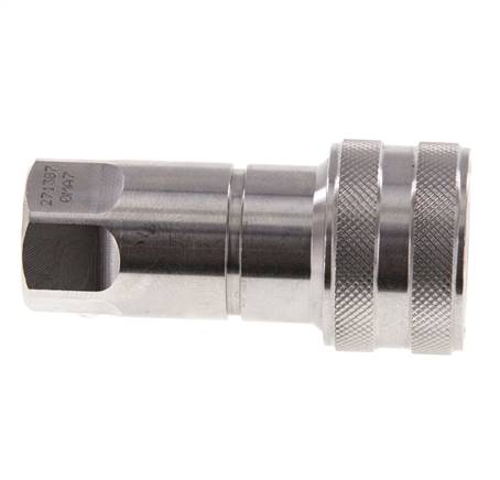 RVS DN 6.3 Hydraulische Koppeling Snelkoppeling G 1/4 inch Binnendraad ISO 7241-1 B D 14.2mm