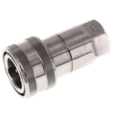 RVS DN 10 Hydraulische Koppeling Snelkoppeling G 3/8 inch Binnendraad ISO 7241-1 B D 19.1mm