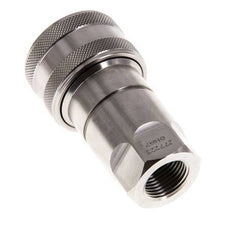 RVS DN 10 Hydraulische Koppeling Snelkoppeling G 3/8 inch Binnendraad ISO 7241-1 B D 19.1mm