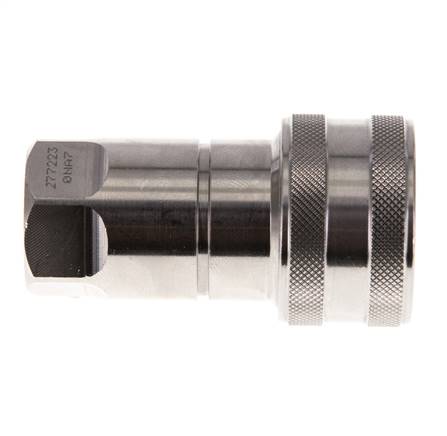 RVS DN 10 Hydraulische Koppeling Snelkoppeling G 3/8 inch Binnendraad ISO 7241-1 B D 19.1mm
