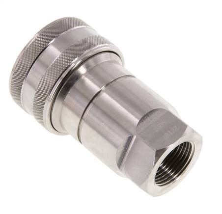 RVS DN 20 Hydraulische Koppeling Snelkoppeling G 3/4 inch Binnendraad ISO 7241-1 B D 31.4mm
