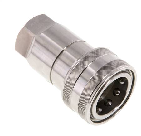 RVS DN 20 Hydraulische Koppeling Snelkoppeling G 3/4 inch Binnendraad ISO 7241-1 B D 31.4mm