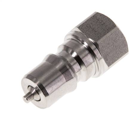 RVS DN 6.3 Hydraulische Koppeling Insteeknippel G 1/4 inch Binnendraad ISO 7241-1 B D 14.2mm