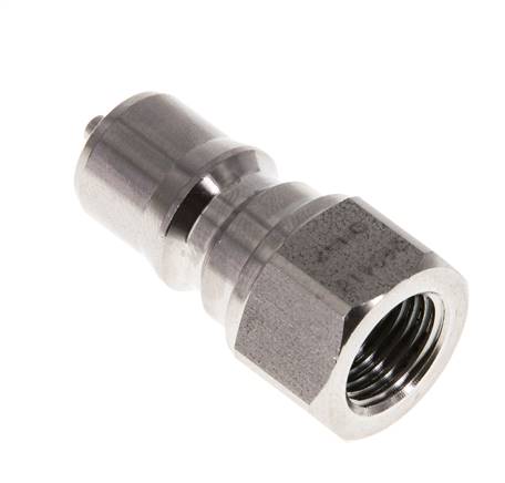 RVS DN 6.3 Hydraulische Koppeling Insteeknippel G 1/4 inch Binnendraad ISO 7241-1 B D 14.2mm