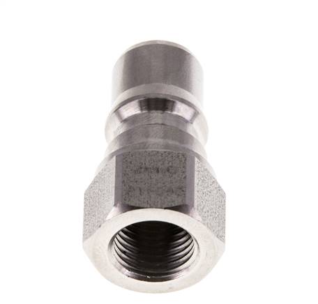 RVS DN 6.3 Hydraulische Koppeling Insteeknippel G 1/4 inch Binnendraad ISO 7241-1 B D 14.2mm