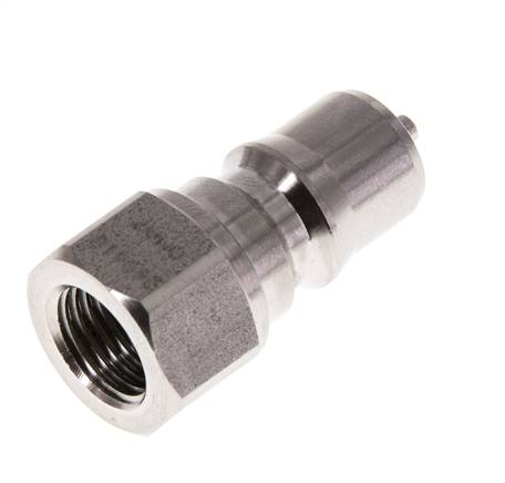 RVS DN 6.3 Hydraulische Koppeling Insteeknippel G 1/4 inch Binnendraad ISO 7241-1 B D 14.2mm