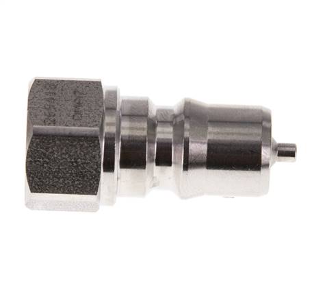 RVS DN 6.3 Hydraulische Koppeling Insteeknippel G 1/4 inch Binnendraad ISO 7241-1 B D 14.2mm