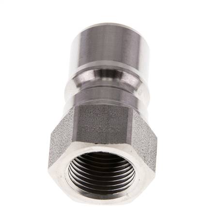 RVS DN 10 Hydraulische Koppeling Insteeknippel G 3/8 inch Binnendraad ISO 7241-1 B D 19.1mm
