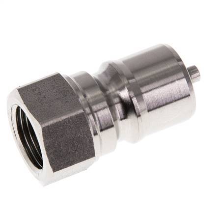 RVS DN 10 Hydraulische Koppeling Insteeknippel G 3/8 inch Binnendraad ISO 7241-1 B D 19.1mm