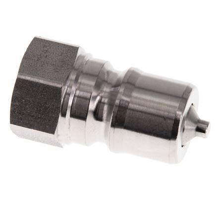 RVS DN 10 Hydraulische Koppeling Insteeknippel G 3/8 inch Binnendraad ISO 7241-1 B D 19.1mm