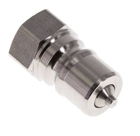 RVS DN 10 Hydraulische Koppeling Insteeknippel G 3/8 inch Binnendraad ISO 7241-1 B D 19.1mm