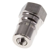 RVS DN 10 Hydraulische Koppeling Insteeknippel G 3/8 inch Binnendraad ISO 7241-1 B D 19.1mm