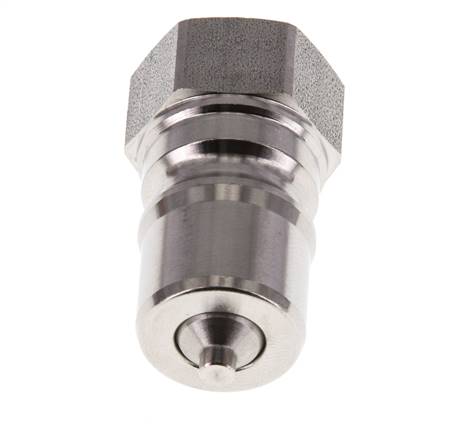RVS DN 10 Hydraulische Koppeling Insteeknippel G 3/8 inch Binnendraad ISO 7241-1 B D 19.1mm