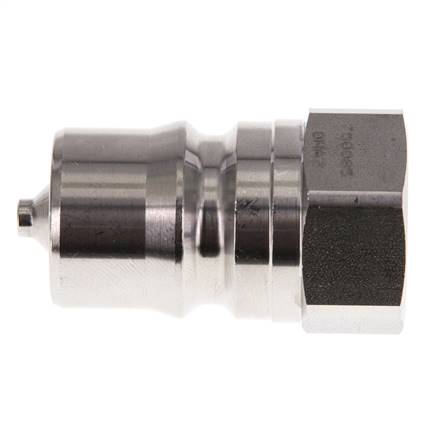 RVS DN 12.5 Hydraulische Koppeling Insteeknippel G 1/2 inch Binnendraad ISO 7241-1 B D 23.5mm