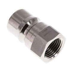 RVS DN 12.5 Hydraulische Koppeling Insteeknippel G 1/2 inch Binnendraad ISO 7241-1 B D 23.5mm