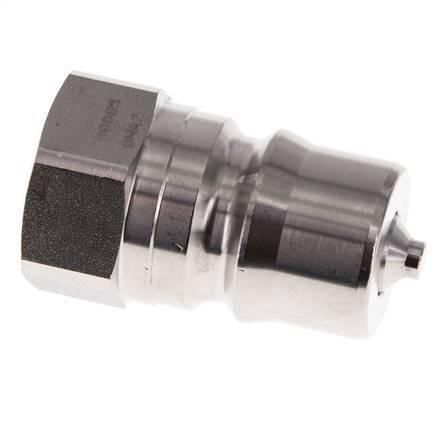 RVS DN 12.5 Hydraulische Koppeling Insteeknippel G 1/2 inch Binnendraad ISO 7241-1 B D 23.5mm