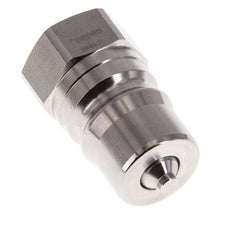 RVS DN 12.5 Hydraulische Koppeling Insteeknippel G 1/2 inch Binnendraad ISO 7241-1 B D 23.5mm