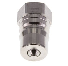 RVS DN 12.5 Hydraulische Koppeling Insteeknippel G 1/2 inch Binnendraad ISO 7241-1 B D 23.5mm