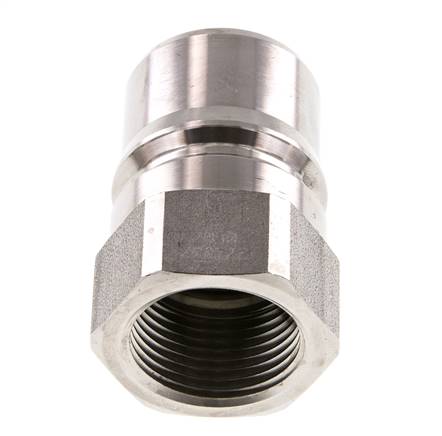 RVS DN 25 Hydraulische Koppeling Insteeknippel G 1 inch Binnendraad ISO 7241-1 B D 37.8mm