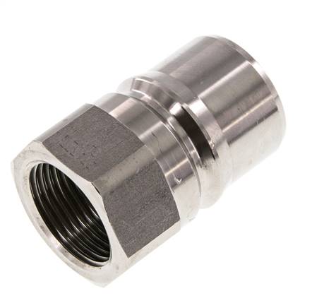 RVS DN 25 Hydraulische Koppeling Insteeknippel G 1 inch Binnendraad ISO 7241-1 B D 37.8mm