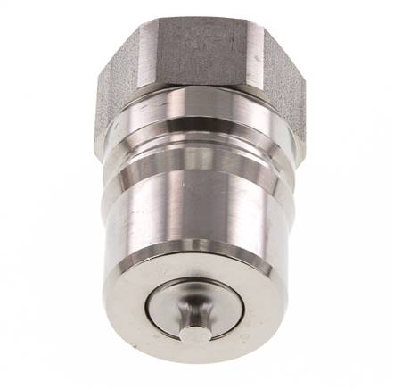 RVS DN 25 Hydraulische Koppeling Insteeknippel G 1 inch Binnendraad ISO 7241-1 B D 37.8mm