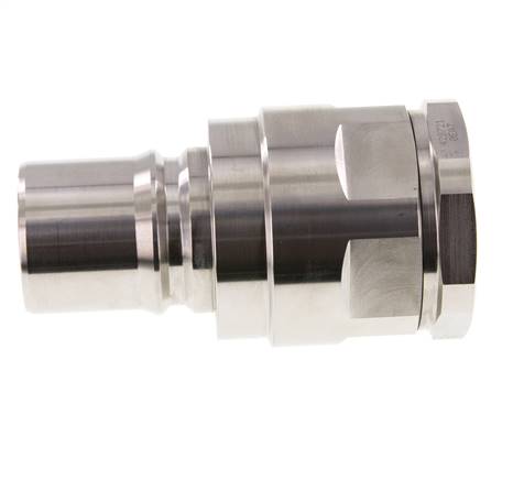 RVS DN 40 Hydraulische Koppeling Insteeknippel G 1 1/2 inch Binnendraad ISO 7241-1 B D 44.5mm