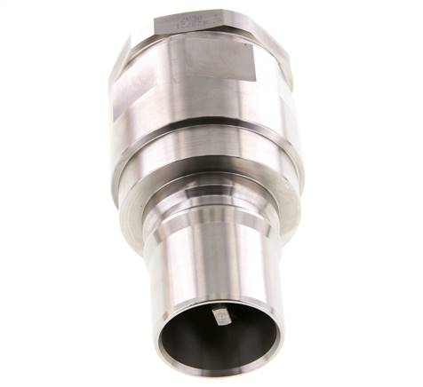 RVS DN 40 Hydraulische Koppeling Insteeknippel G 1 1/2 inch Binnendraad ISO 7241-1 B D 44.5mm