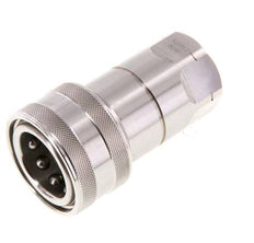 RVS DN 12.5 Hydraulische Koppeling Snelkoppeling 1/2 inch NPT binnendraad ISO 7241-1 B D 23.5mm