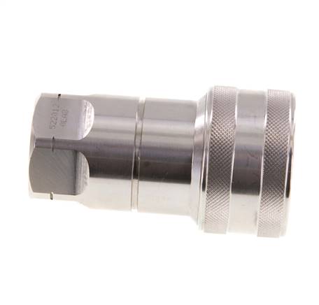 RVS DN 12.5 Hydraulische Koppeling Snelkoppeling 1/2 inch NPT binnendraad ISO 7241-1 B D 23.5mm
