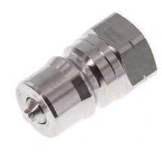 RVS DN 12.5 Hydraulische Koppeling Insteeknippel 1/2 inch NPT binnendraad ISO 7241-1 B D 23.5mm