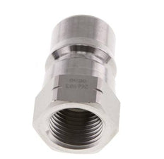 RVS DN 12.5 Hydraulische Koppeling Insteeknippel 1/2 inch NPT binnendraad ISO 7241-1 B D 23.5mm