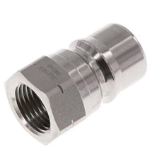 RVS DN 12.5 Hydraulische Koppeling Insteeknippel 1/2 inch NPT binnendraad ISO 7241-1 B D 23.5mm