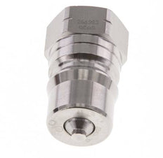 RVS DN 12.5 Hydraulische Koppeling Insteeknippel 1/2 inch NPT binnendraad ISO 7241-1 B D 23.5mm