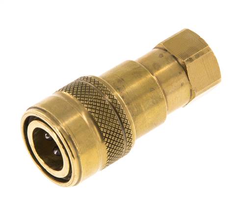 Messing DN 5 Hydraulische Koppeling Snelkoppeling G 1/8 inch Binnendraad ISO 7241-1 B D 10.9mm