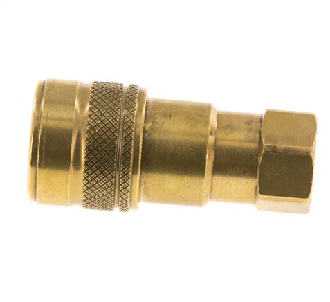 Messing DN 5 Hydraulische Koppeling Snelkoppeling G 1/8 inch Binnendraad ISO 7241-1 B D 10.9mm