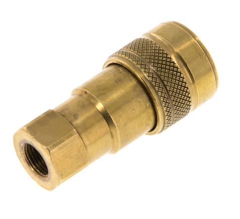 Messing DN 5 Hydraulische Koppeling Snelkoppeling G 1/8 inch Binnendraad ISO 7241-1 B D 10.9mm